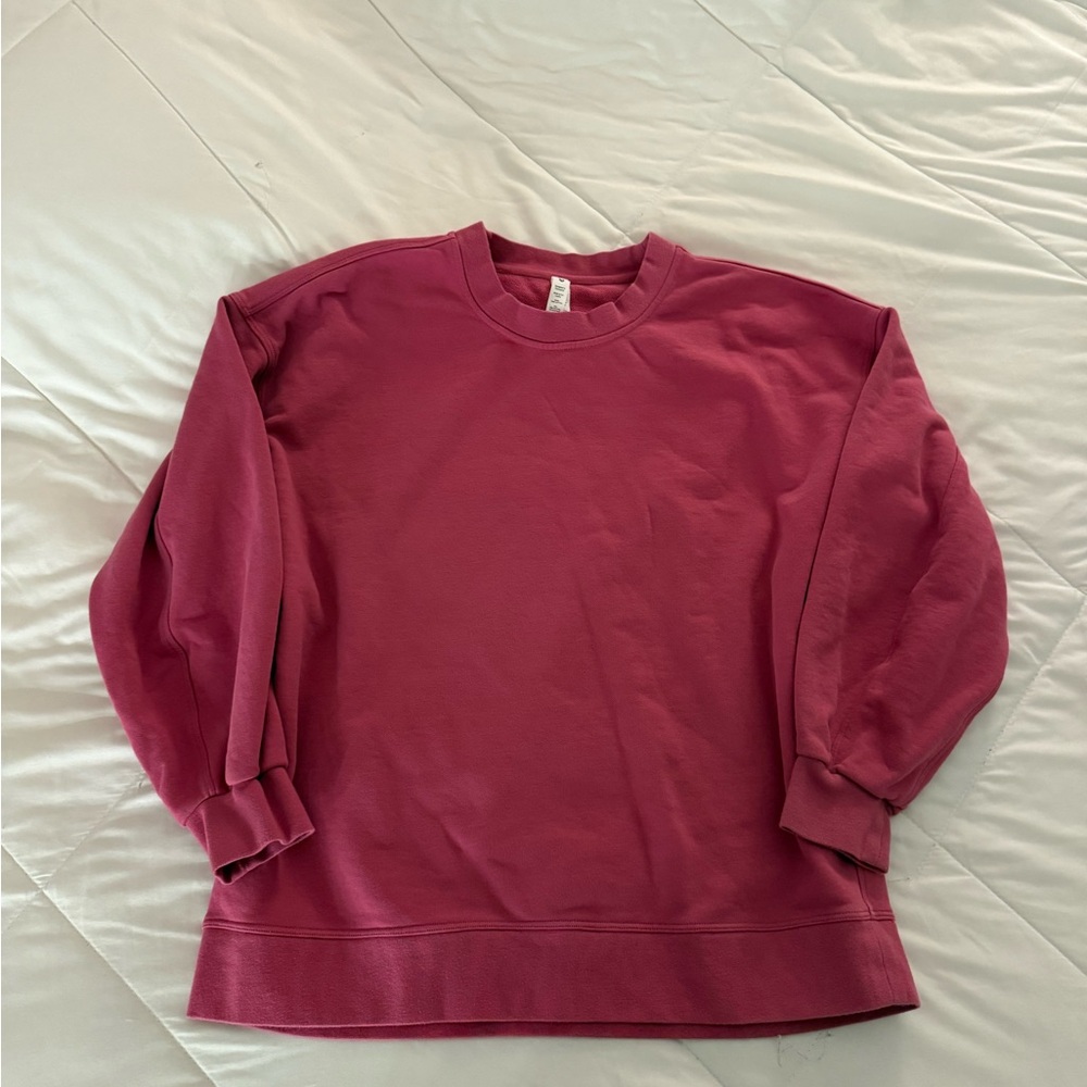 lululemon athletica Pink Crewneck Sweatshirt